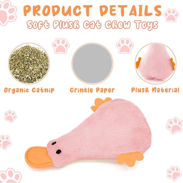 Wehao Catnip Crinkle Octopus Toys Plush Chew Set - Image 2