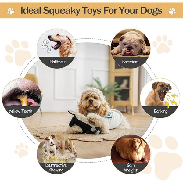 Wehao Interactive Squeaky Plush Dog Toys for All Sizes - Image 3