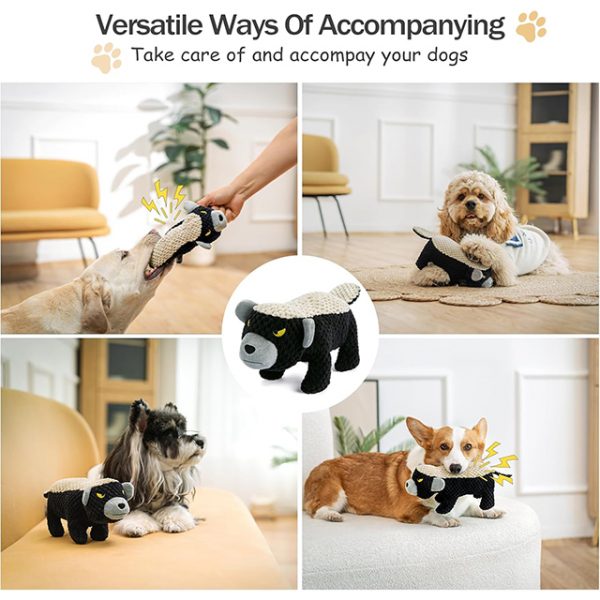 Wehao Interactive Squeaky Plush Dog Toys for All Sizes - Image 4