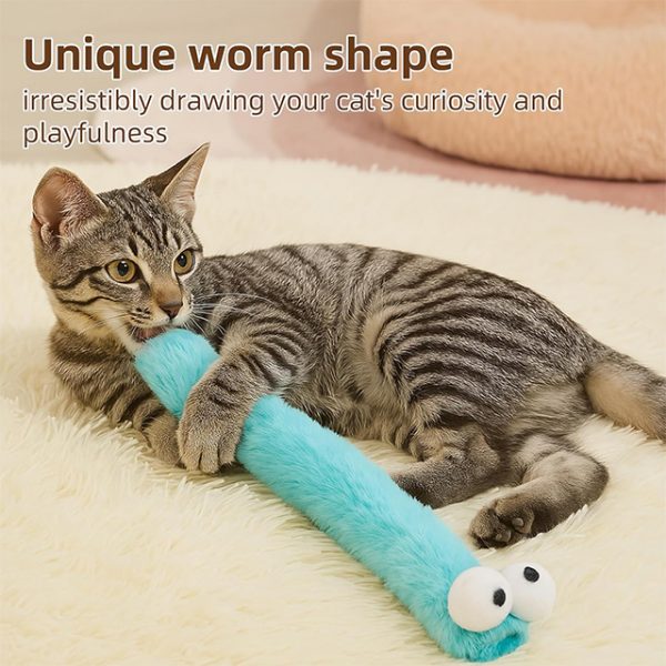 Wehao Catnip Caterpillar Toy Crinkle Soft Plush Interactive - Image 6