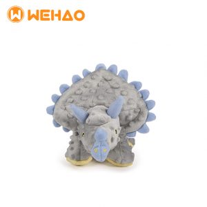 Wehao Plush Squeaky Dinosaur Dog Toy Durable Soft Chew