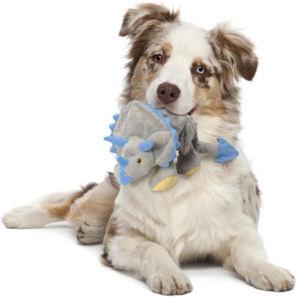 Wehao Plush Squeaky Dinosaur Dog Toy Durable Soft Chew - Image 2