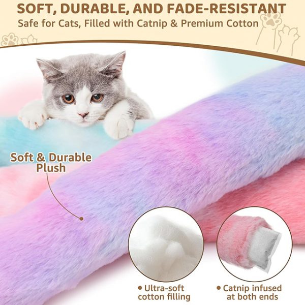 Wehao Catnip Kicker Toy Soft Durable Plush for Cats - Image 3