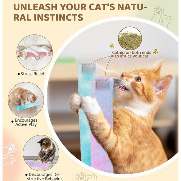 Wehao Catnip Kicker Toy Soft Durable Plush for Cats - Image 4