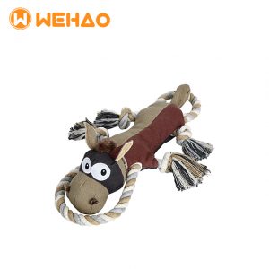 Wehao Durable Canvas Squeaky Dog Toy for Large Dogs