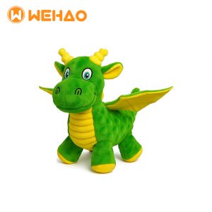 Wehao Dragon Dog Toy Squeaky Plush Chew Durable Fun