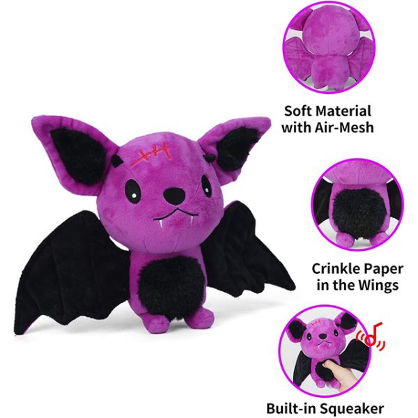 Wehao Plush Dog Toy Squeaky Crinkle Durable Chew - Image 2