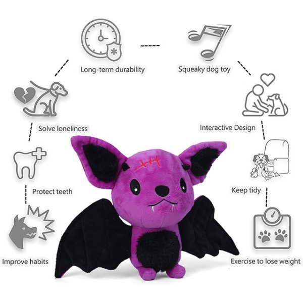 Wehao Plush Dog Toy Squeaky Crinkle Durable Chew - Image 3