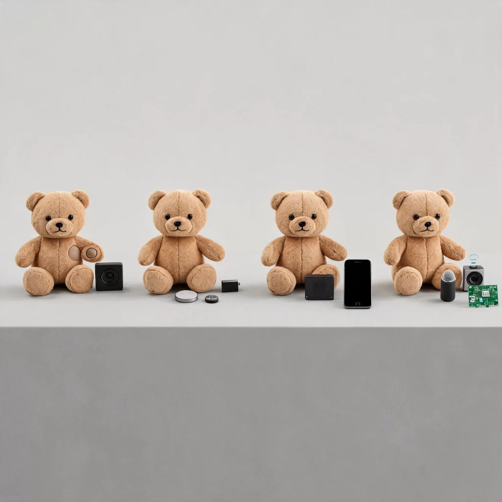 Comparison of programmed talking plush, sensor-based plush, Bluetooth plush and Wi-Fi AI plush systems