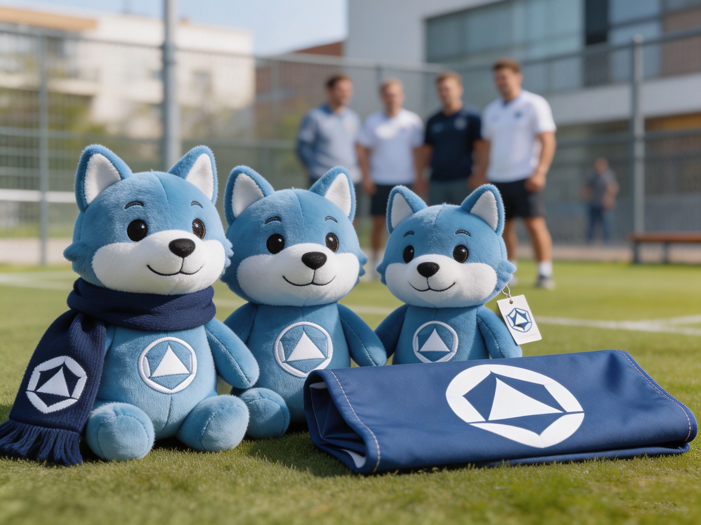Custom mascot plush toy used for school events, sports clubs, community programs and supporter activities