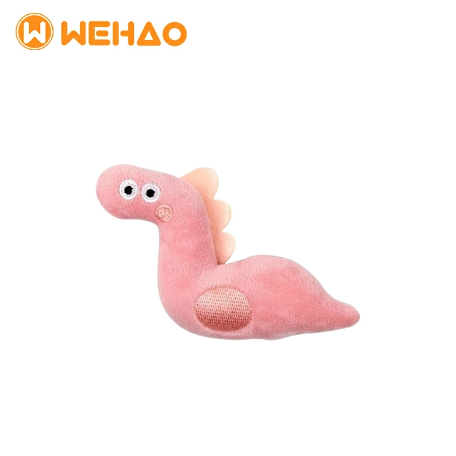 Pink snake plush cat toy with soft PP cotton filling for indoor batting, grabbing and boredom-relief play