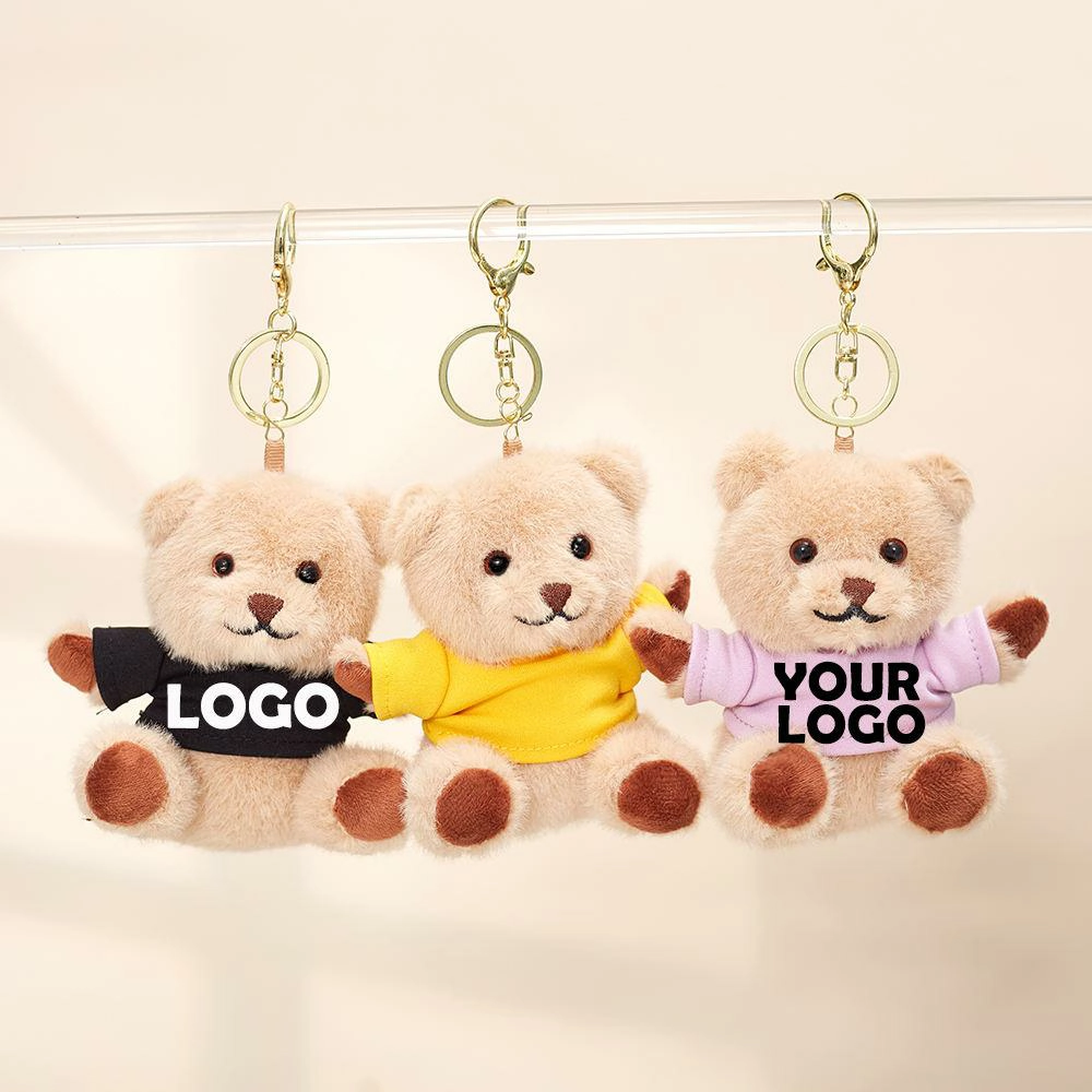 Mini mascot, plush keychain and medium character plush arranged for desk, bag and gifting use